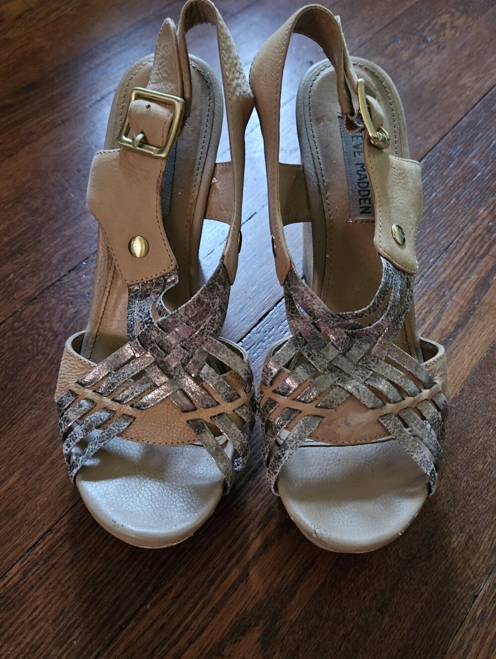 Steve Madden Beige Women's Wedges Size 8
